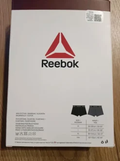2 pak majtek bokserek szare czarne Reebok r.xl szeroka guma napisy