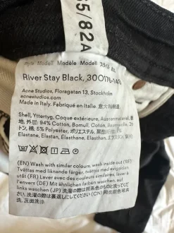 Acne Studios - River Stay Black Jeans