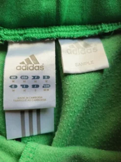 Adidas spodnie dresowe zielone M – paski, zamek, sportowe