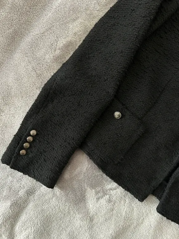 Żakiet tweedowy Massimo Dutti