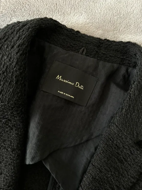 Żakiet tweedowy Massimo Dutti