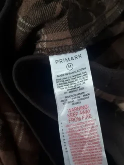 Bawełniane spodnie od piżamy w kratę Primark M