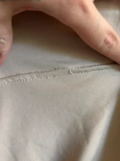 Beige binder I crop top længde