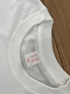 Biały longsleeve baggy basic oversize