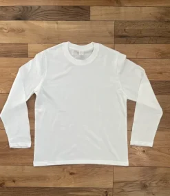 Biały longsleeve baggy basic oversize