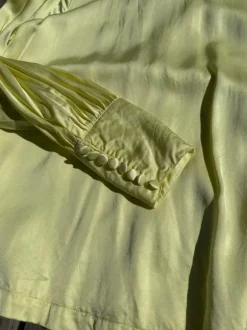Birgitte Herskind, skjortebluse lysegul str m