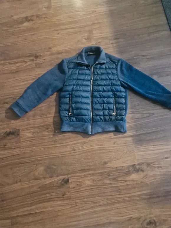 Blå cardigan jacka