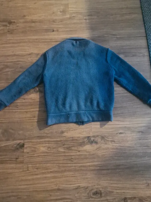 Blå cardigan jacka