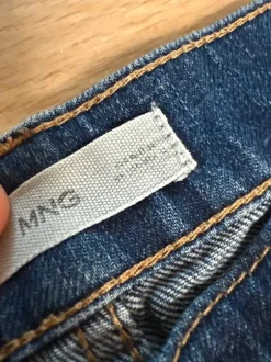 Blå jeans i straight fit