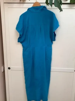 Blå skjortklänning Gina Tricot