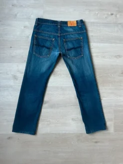 Blåa Dry Japan Nudie Jeans Slim Jim Storlek W32 L33
