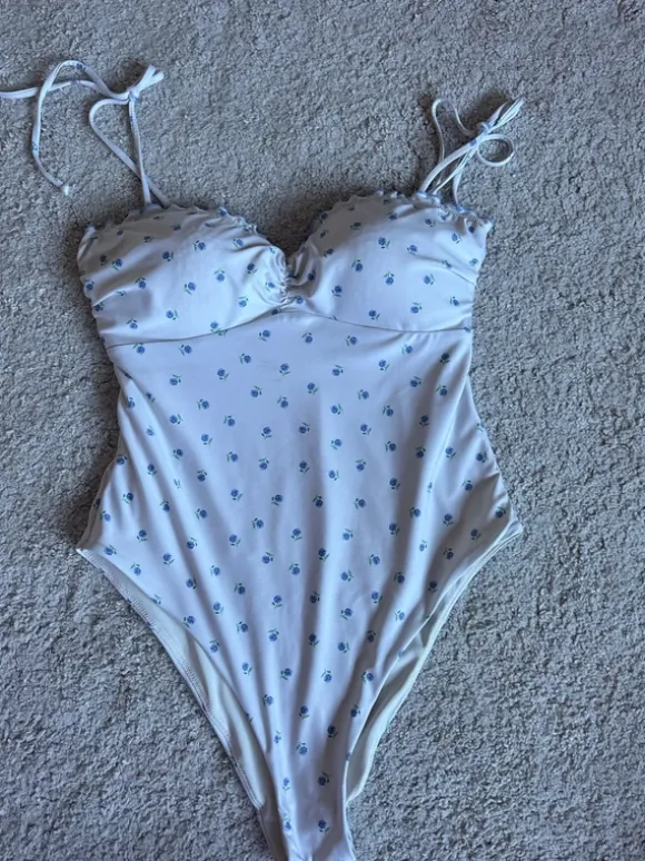 Blommig baddräkt H&M