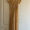 Blommig byxdress