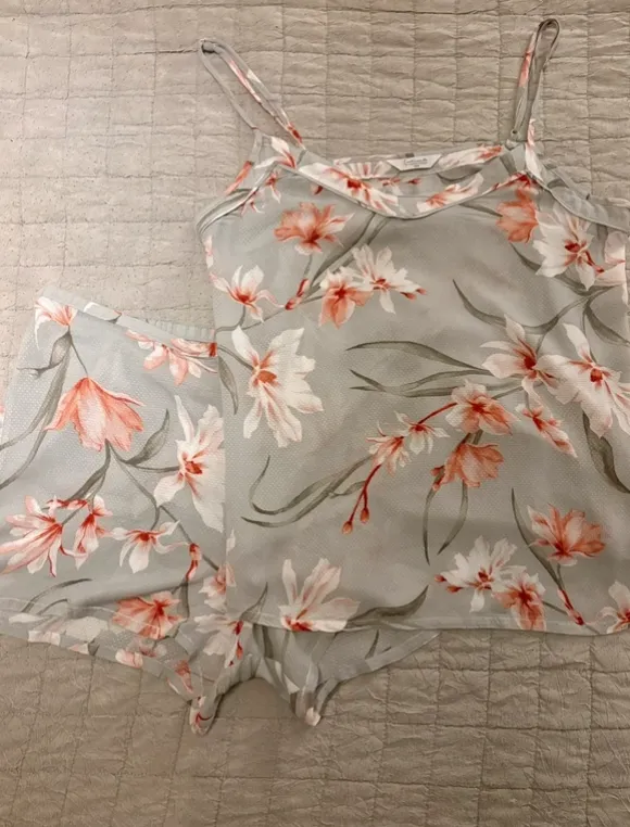 Blommigt mjukis-set