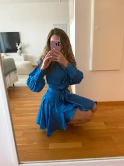 Blue Wrap Mini Dress – Revolve – Size M