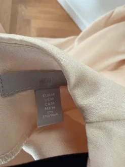 Blus satin beige H&M