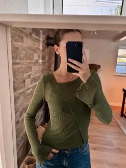 bluse i khaki