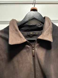 Brown vintage leather jacket - size 58