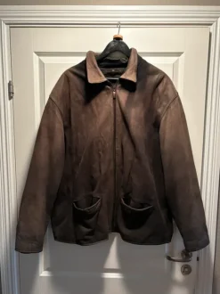 Brown vintage leather jacket - size 58