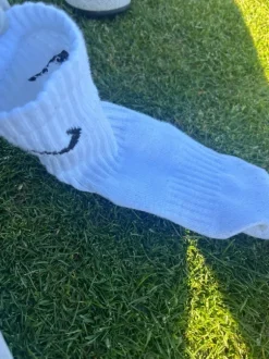 Brugt hvid nike sok