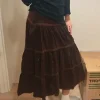 Brun maxi skirt