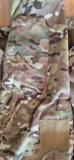Camouflage fleece jakke