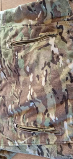 Camouflage fleece jakke