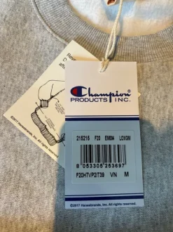 Champion Reverse Weave Crewneck Sweatshirt grå, strl M, oanvänd med tags