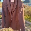 Chokoladebrun blazer fra Kaffe str 44