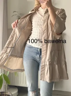 coquette włoski trencz Rossodisera 100% Bawełna S/M