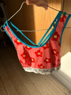 Cute colorful sports bra with flowers
