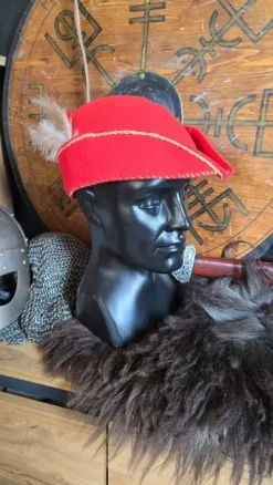 Czapka średniowieczna - larp, cosplay. Ręcznie szyta