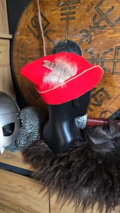 Czapka średniowieczna - larp, cosplay. Ręcznie szyta