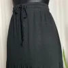 Czarna spódnica maxi basic minimal Pieces M wiskoza soft flowy