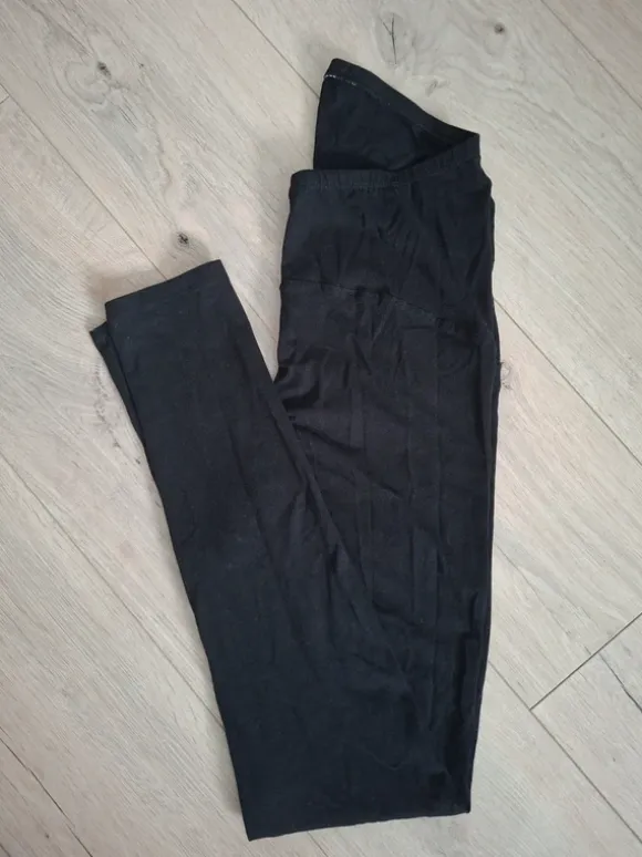 Czarne legginsy ciążowe H&M