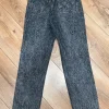Czarne Mom Jeans Wrangler W25 L28 | Ciemny Denim Bawełniane Spodnie