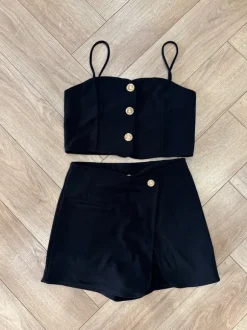 Czarny komplet letni H&M