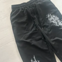 Damskie Czarne Baggy Dresy Z Nadrukiem S