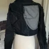 Dark Wash Denim Custom Design Cropped Jacket