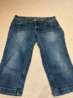Denim capribukser