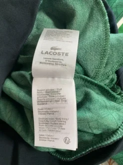 Dres bawełniany Lacoste XL ciemnozielony