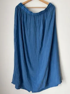 Długa spódnica maxi wiskozowa 48 plus size 4XL xxxxl lato wiosna przewiewna