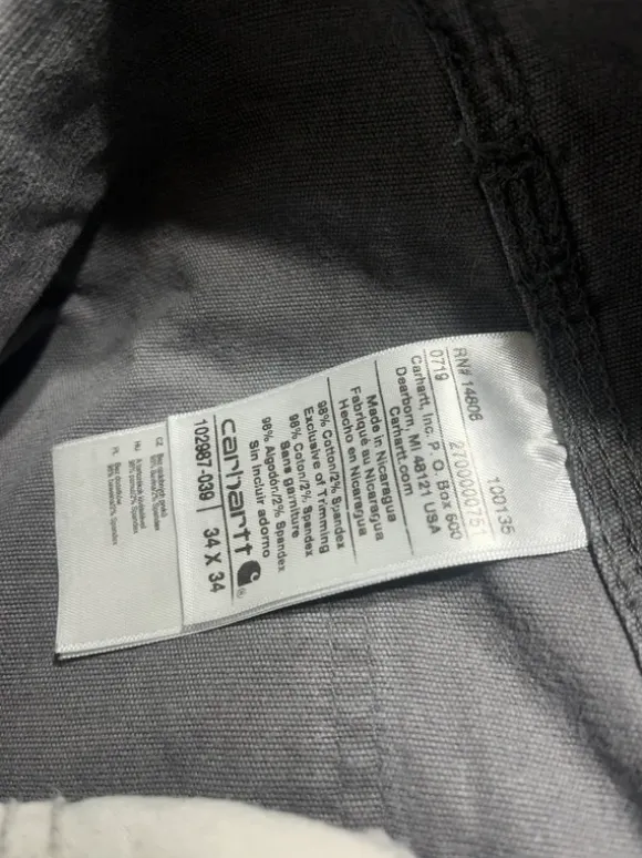 dungarees carhartt gray szare spodnie ogrodniczki swag