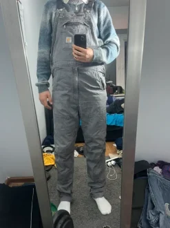 dungarees carhartt gray szare spodnie ogrodniczki swag