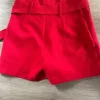 Elegante shorts i kraftigs stof med lynlås i siden og søde detaljer str. S