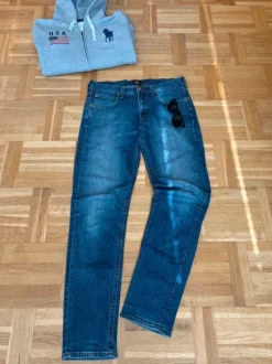 Faded Lee jeans