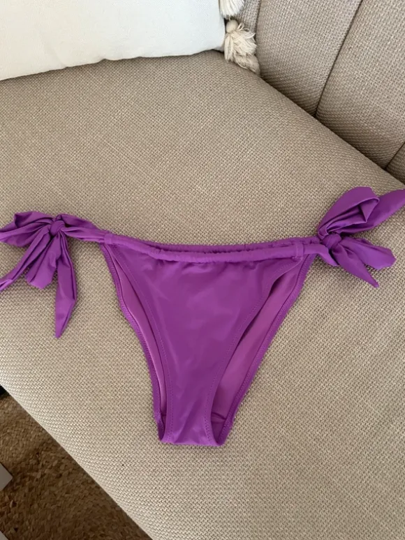 Fioletowe bikini dwuczęściowe kostium kąpielowy fioletowy