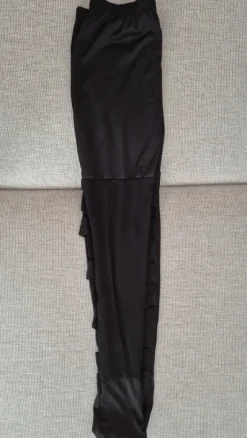 Gothic svarta tights med remdetaljer