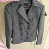 Grå blazer jakke