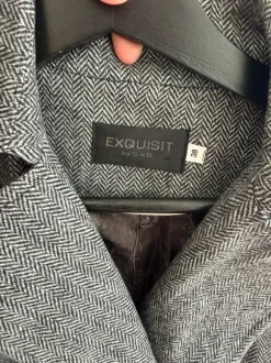 Grå blazer jakke